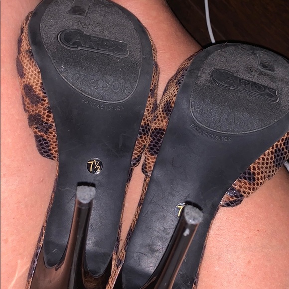 CARLOS SANTANA SNAKE/CHEETA PRINT SHOES - Picture 6 of 7